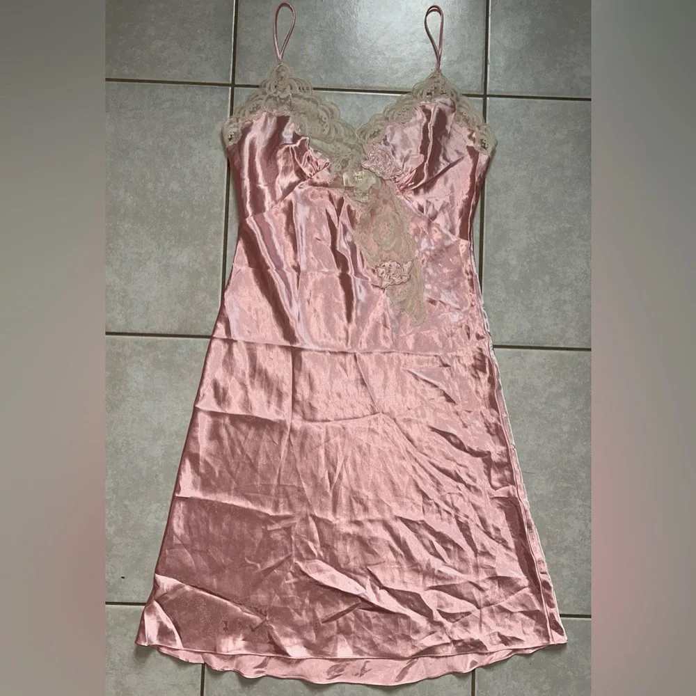 Victoria's Secret Y2K Vintage Lace Slip Dress Fairy Dainty Babydoll Feminine - Picture 6 of 9